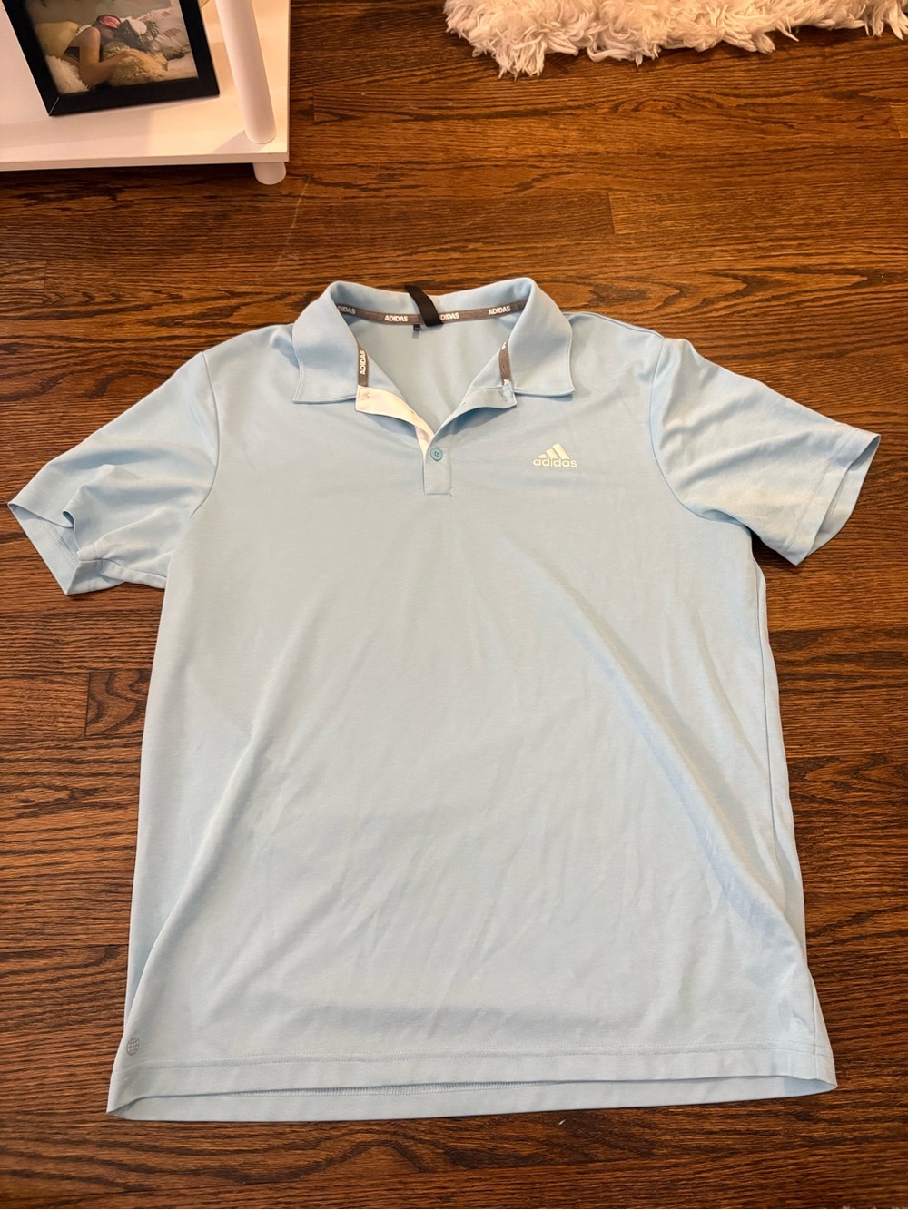 adidas Light Blue Men’s Polo Shirt